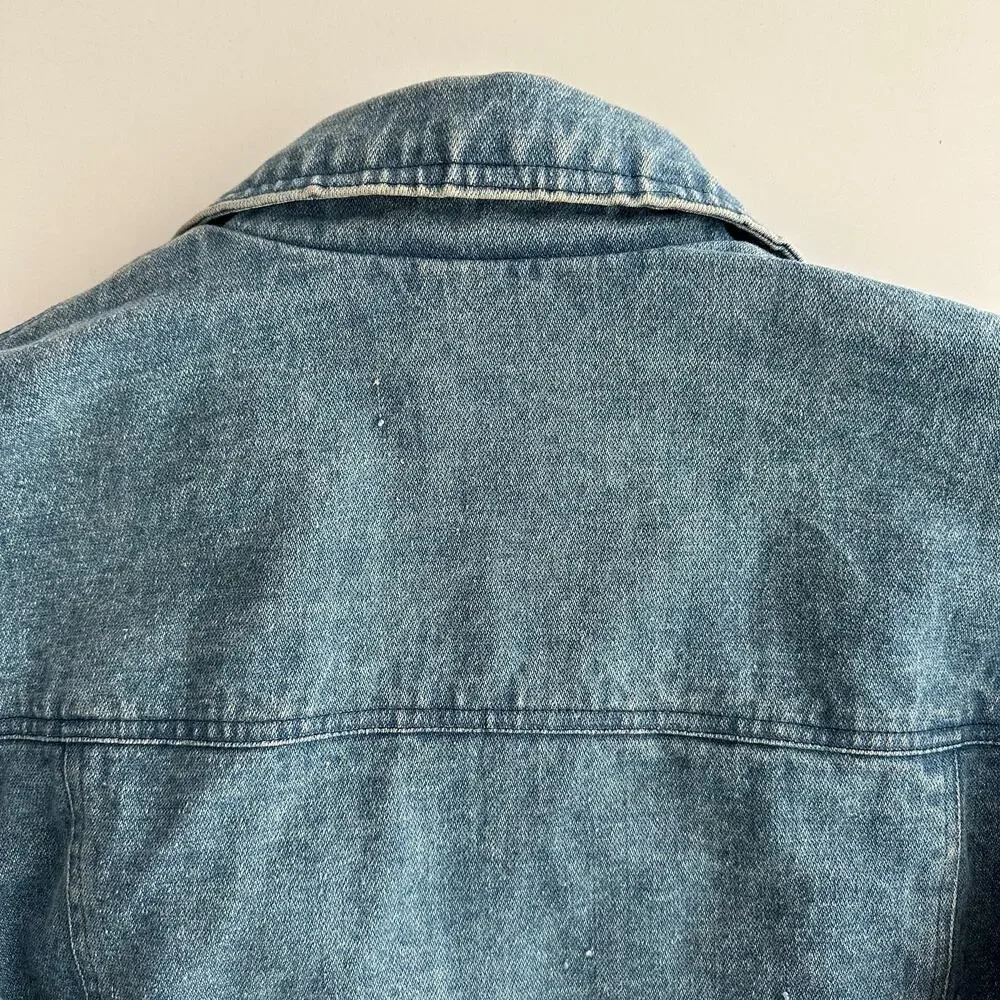 Big Yank Sportabouts VTG 80s Buffalo‎ Plaid Flannel Lined Trucker Jean Jacket XL
